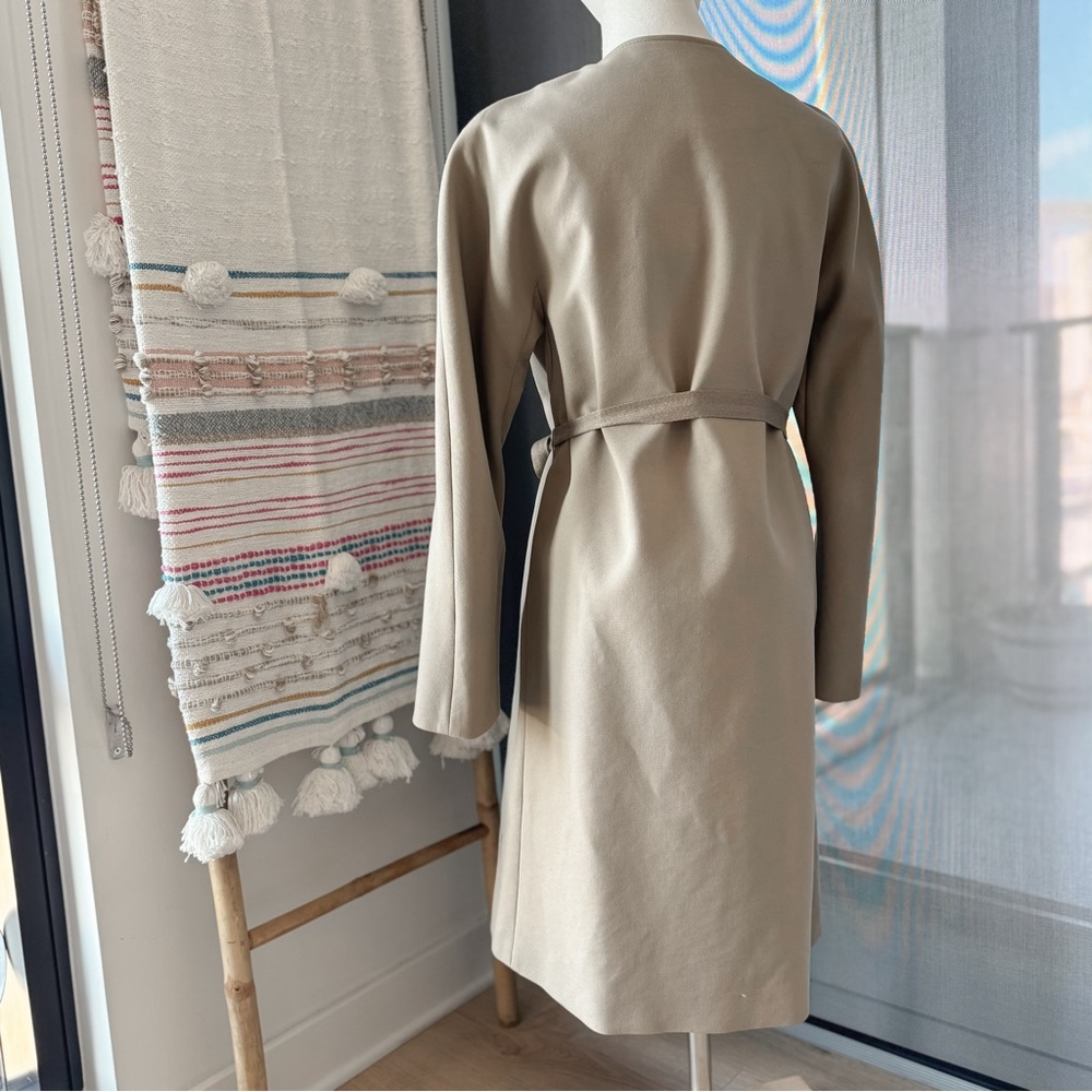 Marc by Marc Jacobs Tan Long Sleeves Long Trench Coat Women’s Size XS - Picture 4 of 9